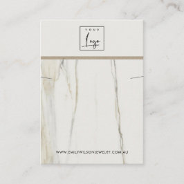 CALACATTA MARBLE STRUKTUR NECKLACE BRACELET VISNIN VISITKORT