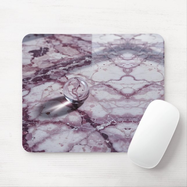Calacatta Viola Marble med Vatten Sphere Macro Musmatta (Med mus)