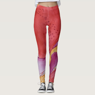 CALactive scharlakansröd Yogadamasker Leggings