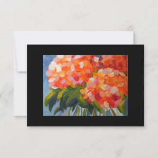 Calahs Hydrangea Flowers 3,5 x 5 Notecard Inbjudningar
