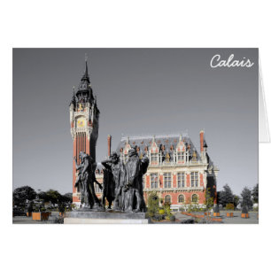 Calais frankrike hälsningskort
