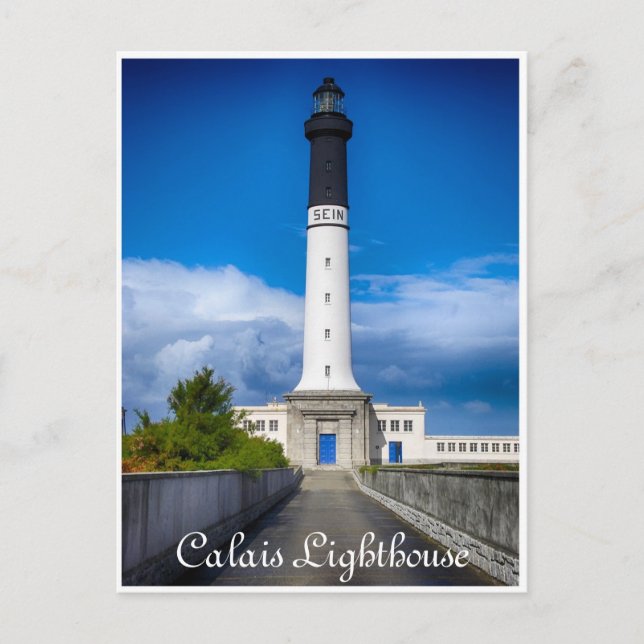 Calais i Nord-Pas de Calais, Frankrike fyr Vykort (Framsida)