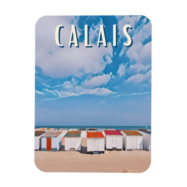 Calais Photo Vintage Magnet (Vertikal)