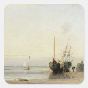 Calais pir, c.1823-24 (olja på panel) fyrkantigt klistermärke