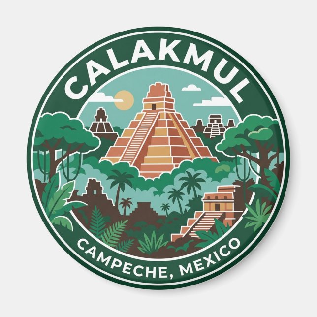 Calakmul Mexiko Magnet (Framsidan)