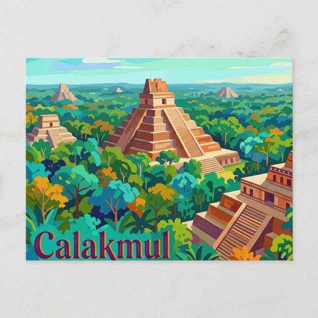 Calakmul Mexiko Vykort (Framsida)