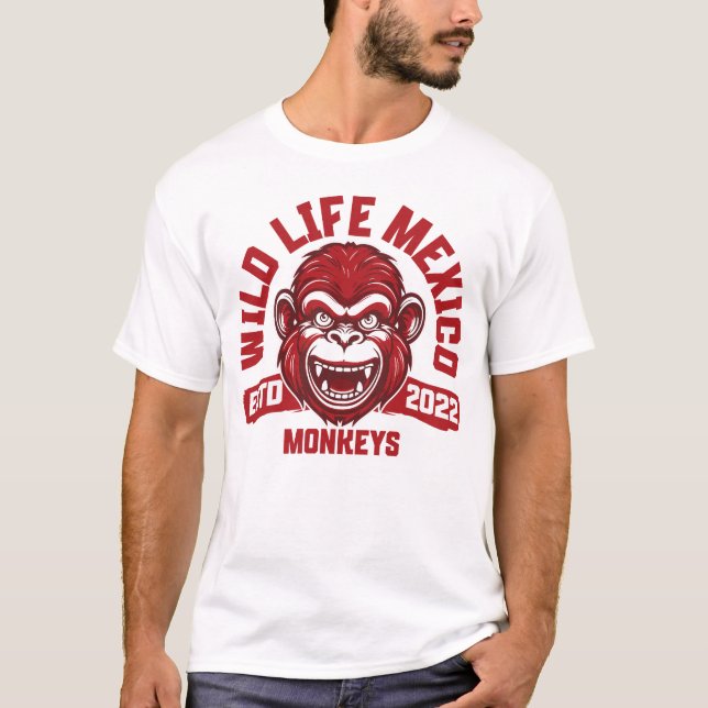 Calakmul Monkeys – Mystische Affen aus Mexikos Dsc T Shirt (Framsida)