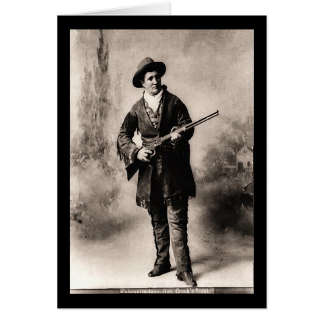Calamity Jane 1895 Hälsningskort (Framsidan)