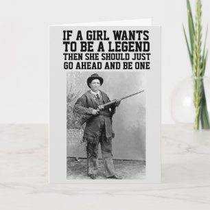 CALAMITY JANE COWGIRL BIRTHDAY GREETY CARDS KORT
