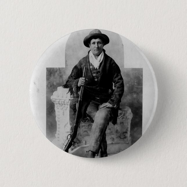 Calamity Jane Porträtt Knapp (Framsida)