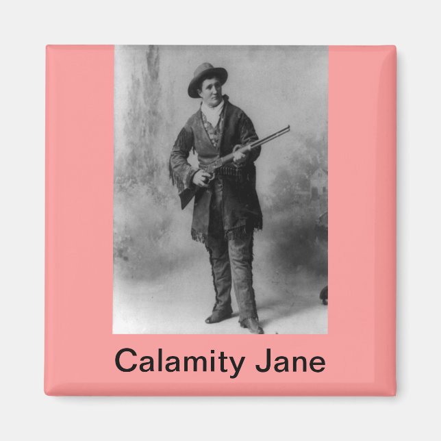 Calamity Jane Porträtt Magnet (Framsidan)