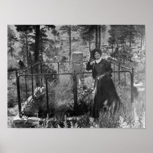Calamity Jane vid Vild Bill Hickoks grav Poster