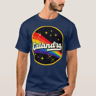Calandra Rainbow in Space Vintage Stil T Shirt