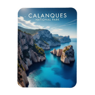 Calanques nationalpark Frankrike Resa Magnet
