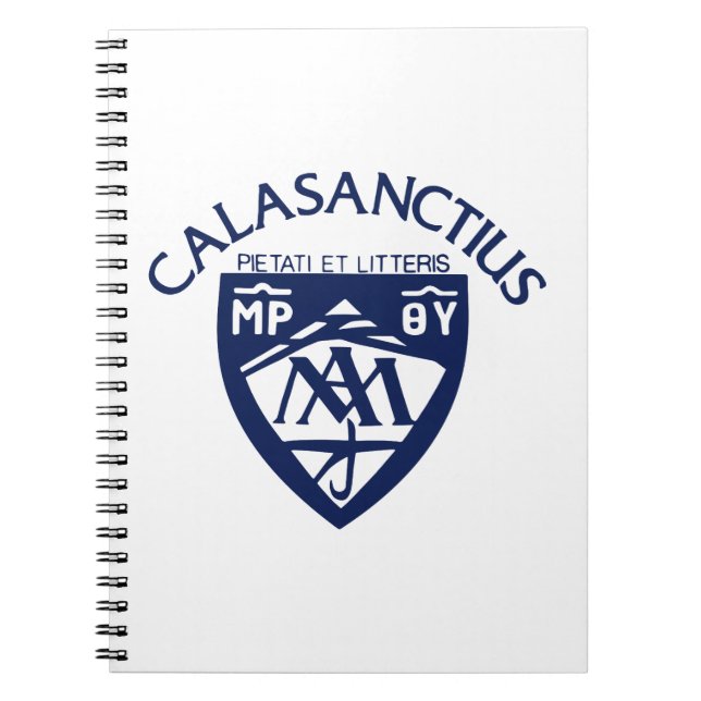 Calasanctius anteckningsbok med spiral (Framsidan)