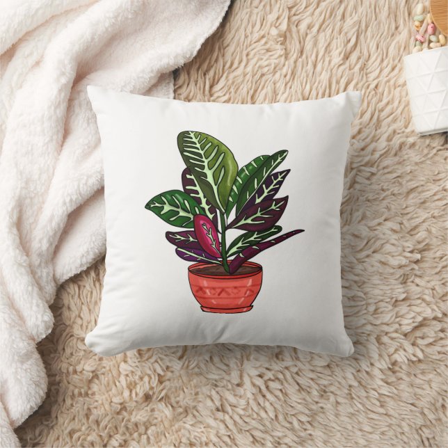 Calathea Hand plockade Plant Dekorativ kudde (Filt)