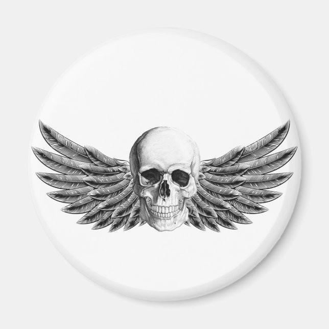 calavera1-alada magnet (Framsidan)