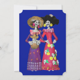Calavera Amigas Inbjudningar