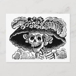 Calavera catrinavykort vykort