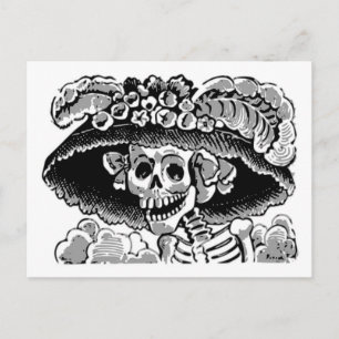 Calavera catrinavykort vykort