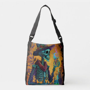 Calavera Cheers - Mexikanska Skeleton Art Axelväska