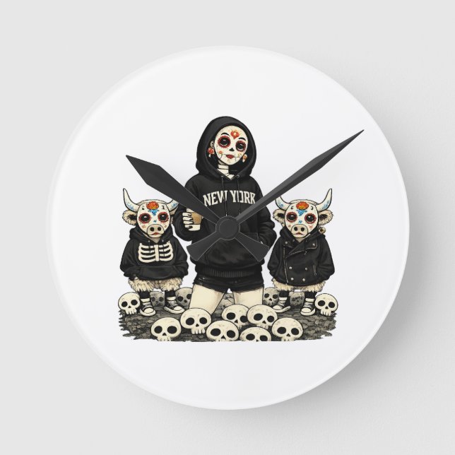 Calavera & Coo Urklocka Rund Klocka (Framsida)