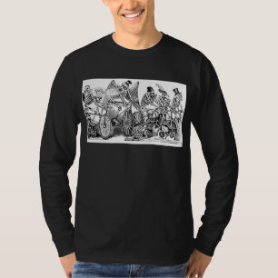 Calavera cyklister circa sen 1800's Mexico T Shirt