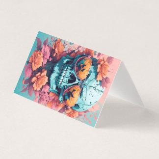 Calavera Floral Colorida Kort