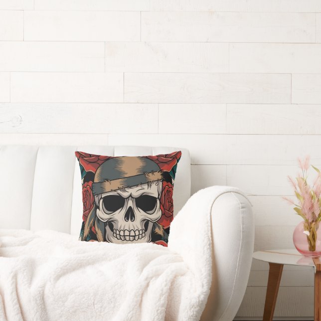 Calavera floral kudde (Soffa)
