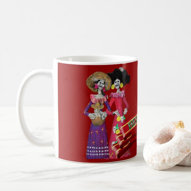 Calavera Hermanas Kaffemugg (Med munk)