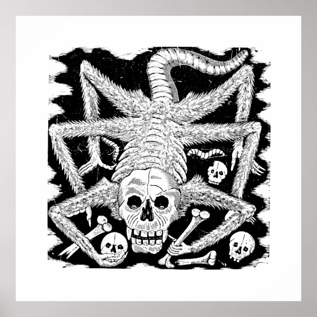 Calavera Huertista av José Guadalupe Posada Poster (Framsidan)