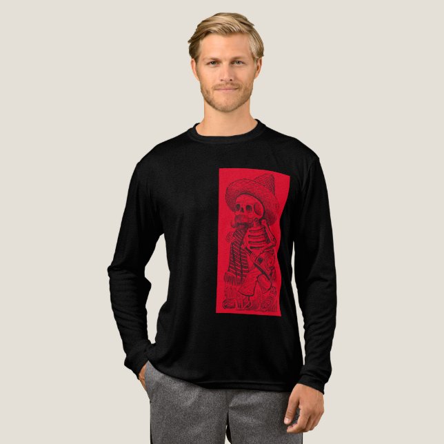 Calavera i Röd T Shirt (Hel framsida)
