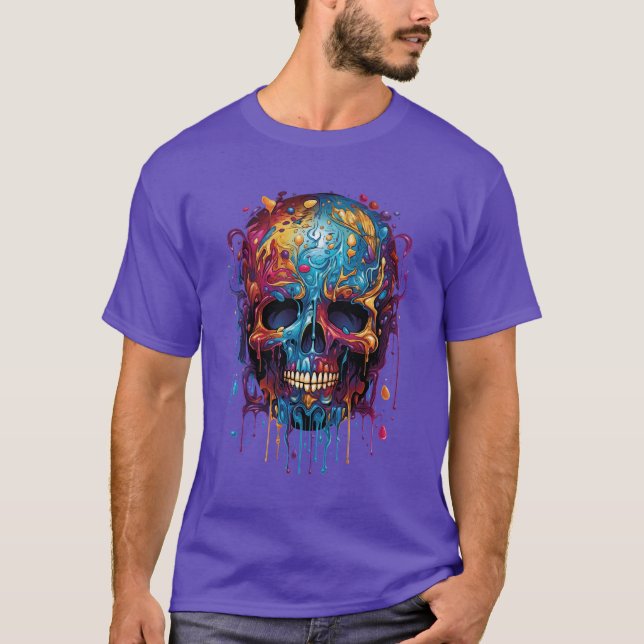 calavera multicolor t shirt (Framsida)