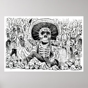 Calavera Oaxaqueña av José Guadalupe Posada 1903 Poster