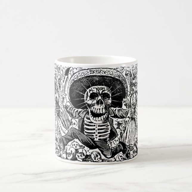 Calavera Oaxaqueña av José Guadalupe Posada Kaffemugg (Center)