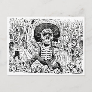 Calavera Oaxaqueña från José Guadalupe Posada 1903 Vykort