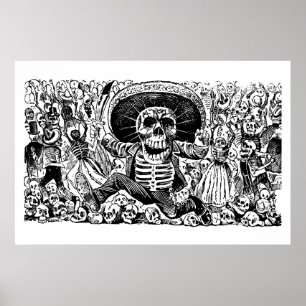 Calavera Oaxaqueña från José Guadalupe Posada Poster