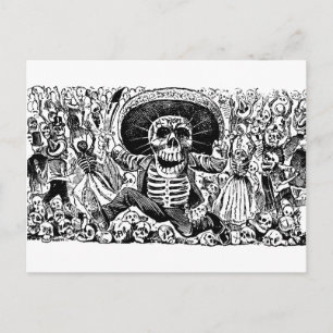 Calavera Oaxaqueña från José Guadalupe Posada Vykort