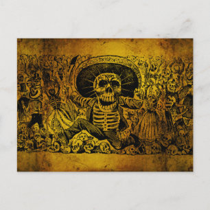 Calavera Oaxaqueña från José Guadalupe Posada Vykort