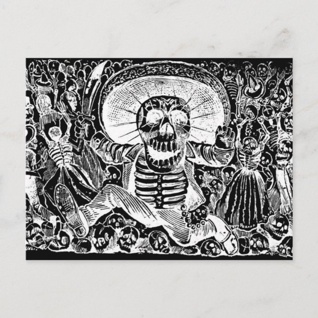 Calavera Oaxaquena Postcard Vykort (Framsida)