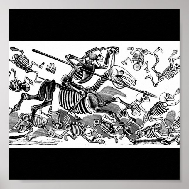 "Calavera of Don Quixote" circa tidigt 1900 s Poster (Framsidan)