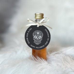 Calavera Skull Du har varit Boozed Halloween Gåvor Etiketter