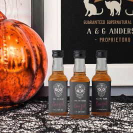 Calavera Skull Du har varit Boozed Halloween Spritflaskor Etikett