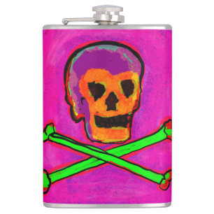 Calavera Skull Geek NFT Lila Rosa Grönt Fickplunta