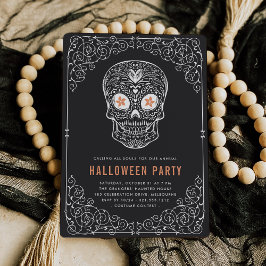 Calavera Skull Halloween fest Inbjudningar