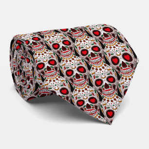 Calavera Skull Neck Tie for the Bold and Daring Slips