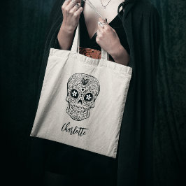 Calavera Skull Personlig Halloween Tygkasse