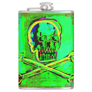 Calavera Skulls Grönt Red, NFT Art, NFT Art Fickplunta