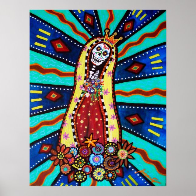 Calavera Virgen Guadalupe Poster (Framsidan)