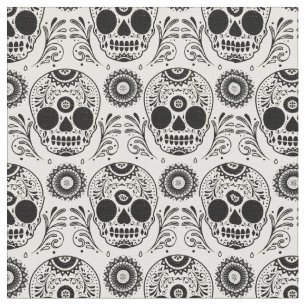 Calaveras - Döskallar - Dia de Los Muertos Tyg